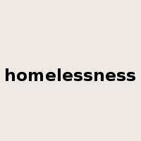 homelessness是什么意思