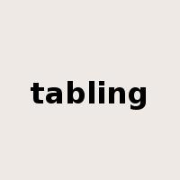 tabling是什么意思