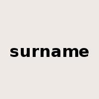 surname是什么意思