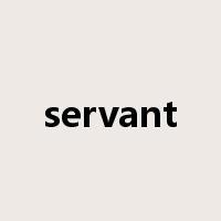 servant是什么意思