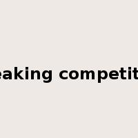 speaking competition是什么意思