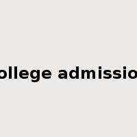 college admission是什么意思