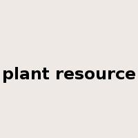 plant resource是什么意思