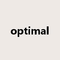 optimal是什么意思