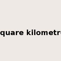 square kilometre是什么意思