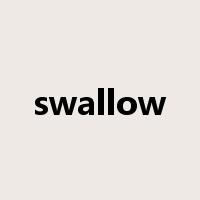 swallow是什么意思