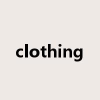 clothing是什么意思