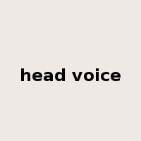 head voice是什么意思