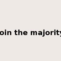 join the majority是什么意思