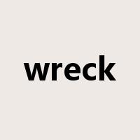 wreck是什么意思