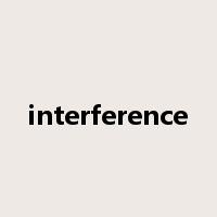 interference是什么意思