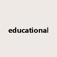 educational是什么意思