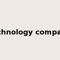 technology company是什么意思