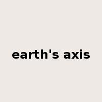 earth's axis是什么意思