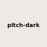 pitch-dark是什么意思