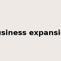 business expansion是什么意思