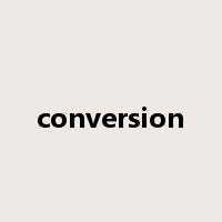 conversion是什么意思