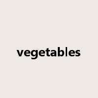 vegetables是什么意思