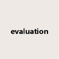 evaluation是什么意思