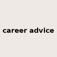 career advice是什么意思