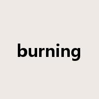 burning是什么意思