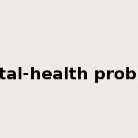 mental-health problems是什么意思