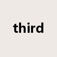third是什么意思
