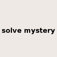 solve mystery是什么意思