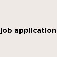 job application是什么意思