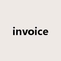 invoice是什么意思