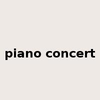 piano concert是什么意思