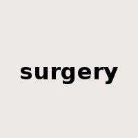 surgery是什么意思