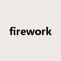 firework是什么意思