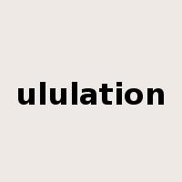 ululation是什么意思