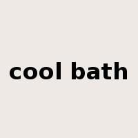 cool bath是什么意思