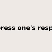 express one's respect是什么意思