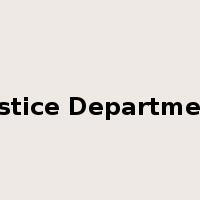 Justice Department是什么意思