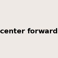 center forward是什么意思