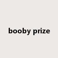 booby prize是什么意思