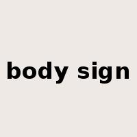 body sign是什么意思