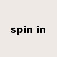 spin in是什么意思