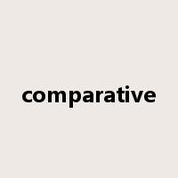 comparative是什么意思