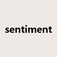 sentiment是什么意思