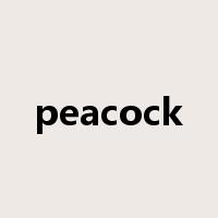 peacock是什么意思