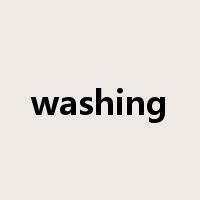 washing是什么意思