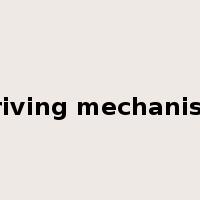 driving mechanism是什么意思