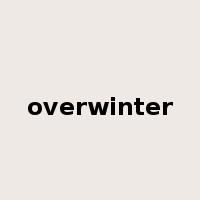 overwinter是什么意思