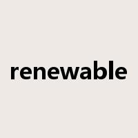 renewable是什么意思