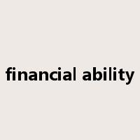 financial ability是什么意思