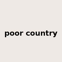 poor country是什么意思